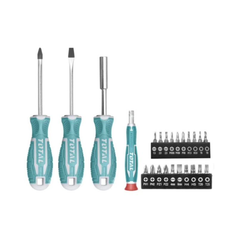 Juego De Destornilladores Y Puntas - 24 Piezas TACSD302462