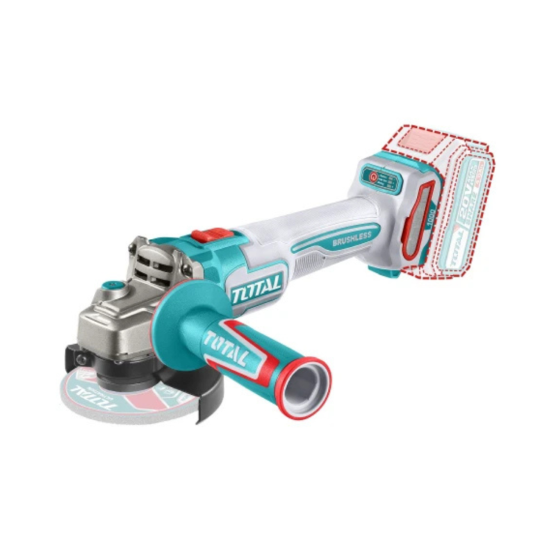Amoladora Angular 4.1/2" Inalámbrica A Batería 20v - Sin Carbones TAGLI27153