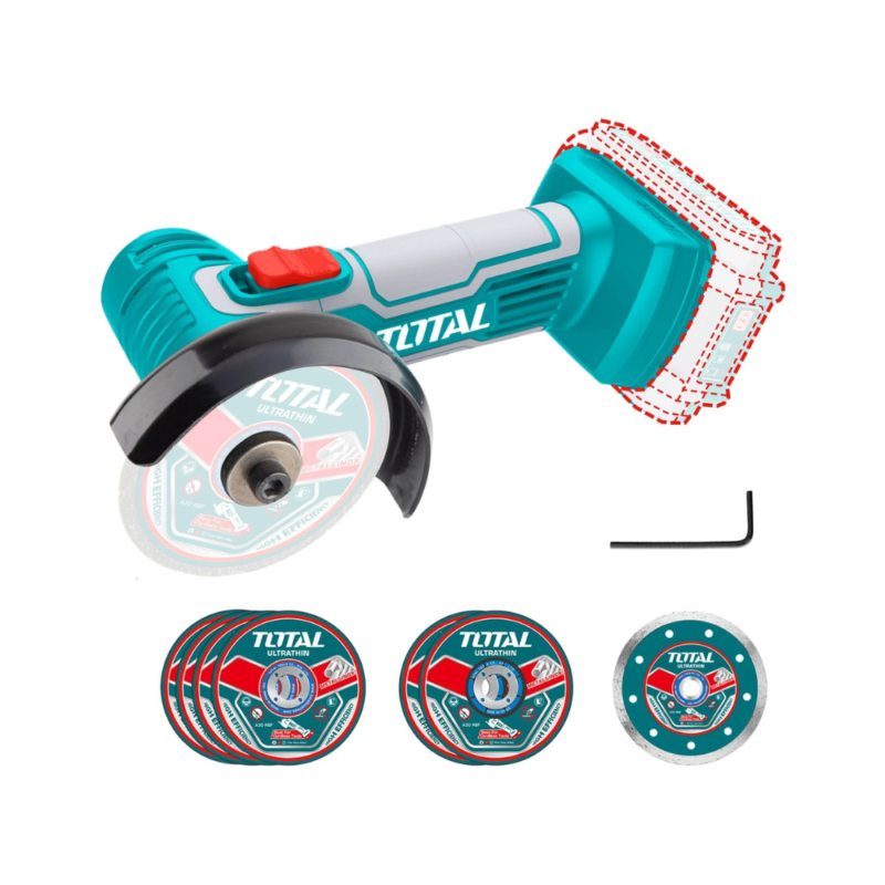 Mini Amoladora Angular 3" Inalámbrica A Batería 20v TAGLI7601