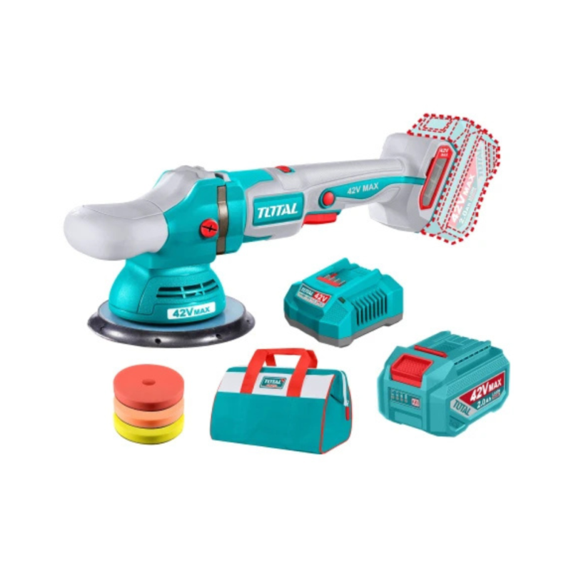 Pulidora Inalámbrica 42v 6'' 150mm Sin Carbones - Batería, Cargador Y Bolso TAPLI42151