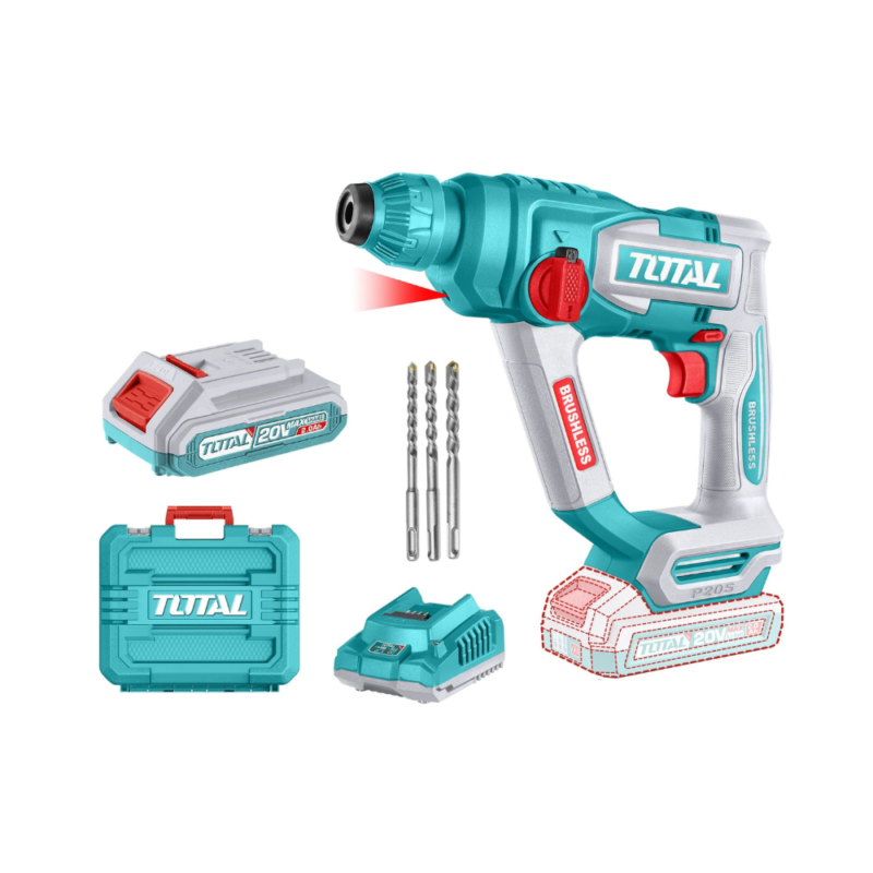 Rotomartillo SDS Plus Inalámbrico 20v - 1 Batería 2.0Ah - Sin Carbones TRHLI201881