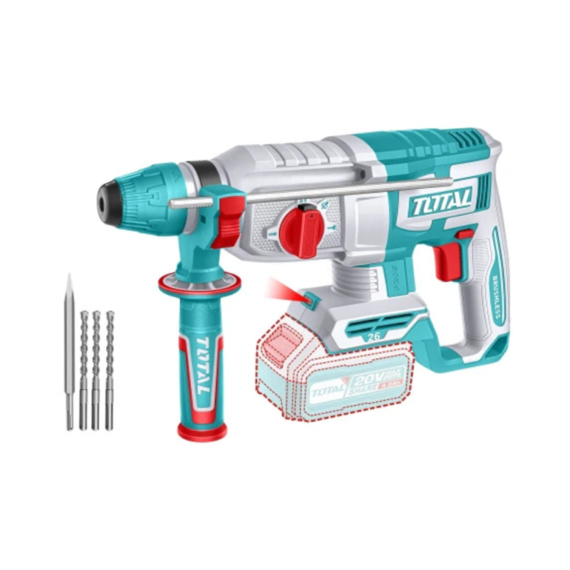 Rotomartillo SDS Plus Inalámbrico A Batería 20v - Sin Carbones TRHLI20268