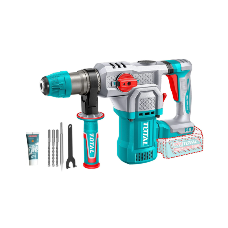 Rotomartillo SDS Plus Inalámbrico A Batería 20v - Sin Carbones TRHLI20286