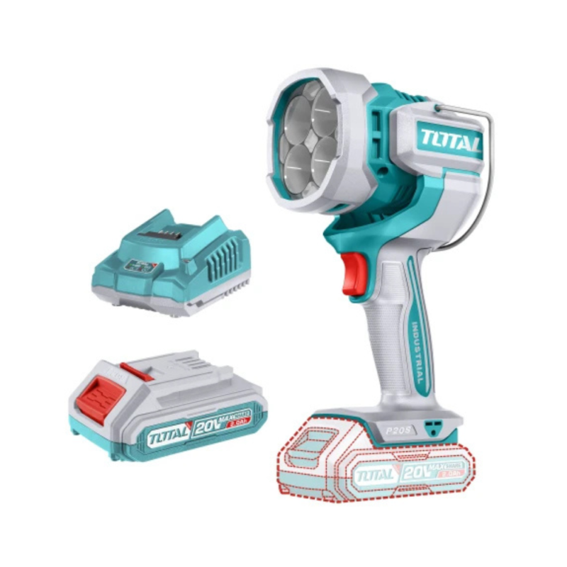 Foco, Linterna De Trabajo Inalámbrica 20v - Batería Y Cargador TWLI20881